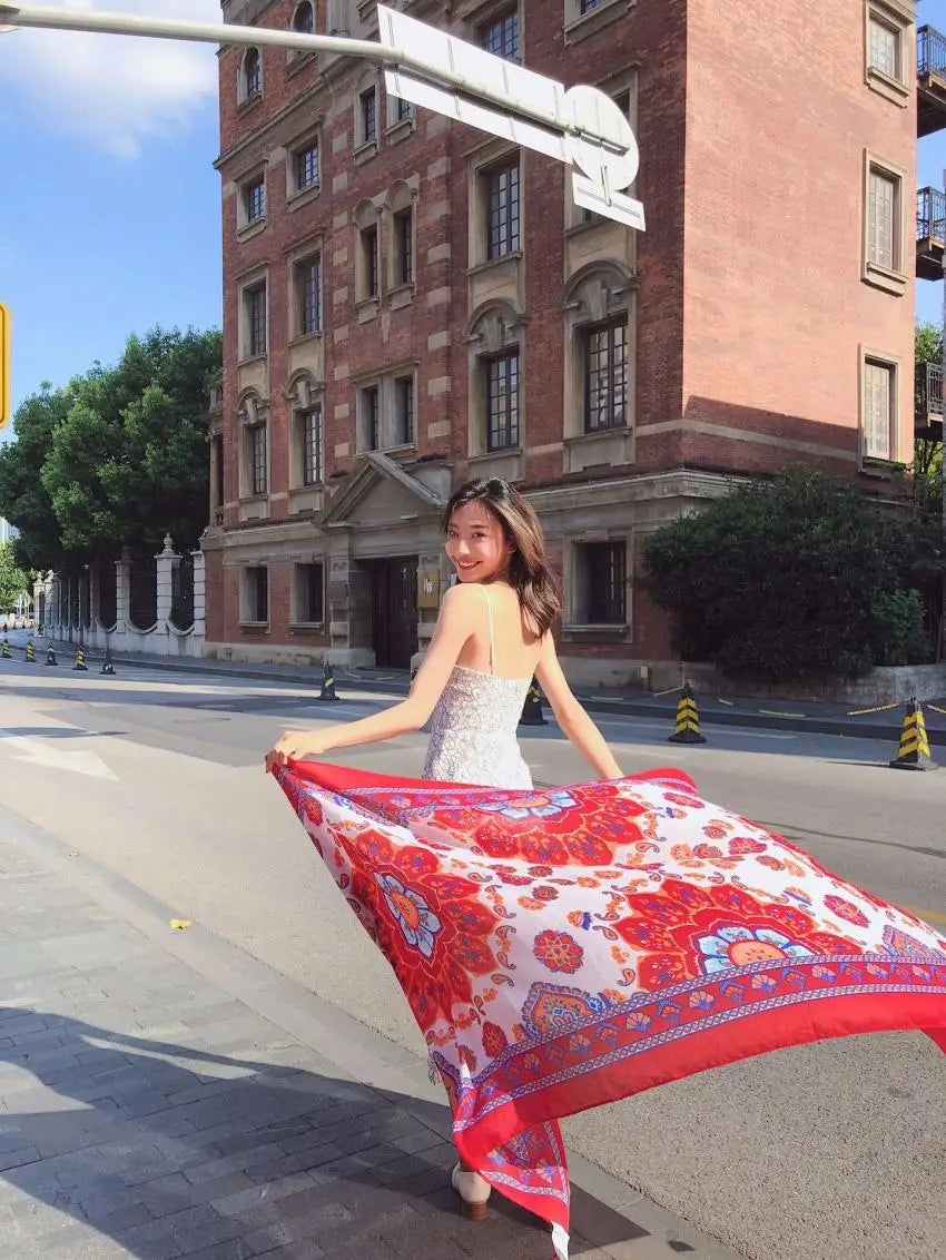 Fashion 90x180cm Twill Cotton Pareo: Your Versatile Beach Essential