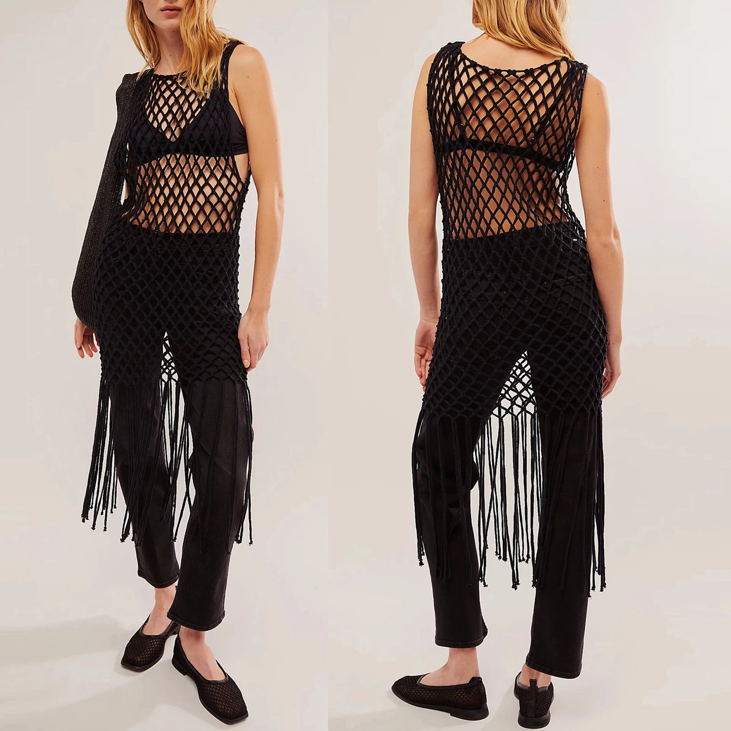 Crochet Tunic Bikini Cover-Up: Effortless Beach Style