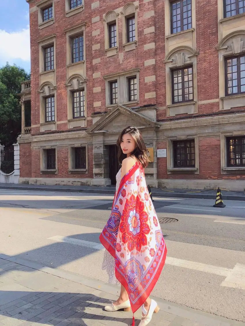 Fashion 90x180cm Twill Cotton Pareo: Your Versatile Beach Essential