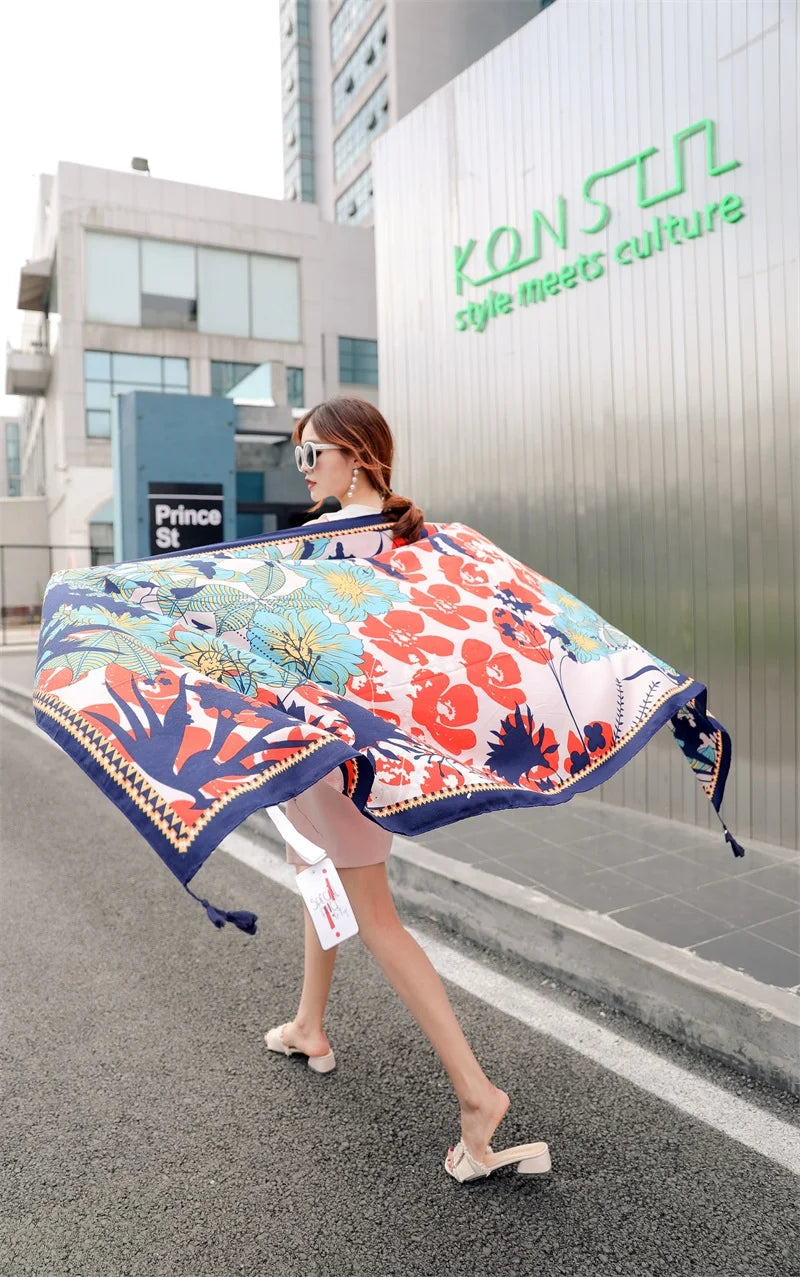 Fashion 90x180cm Twill Cotton Pareo: Your Versatile Beach Essential