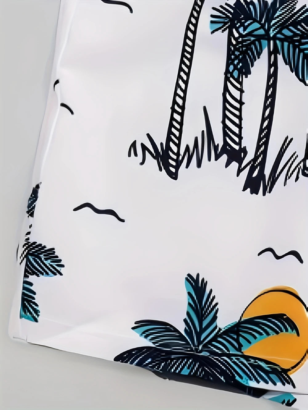 🌴 Embrace the Tropics: Men's Palm Tree Print Beach Shorts! 🌴