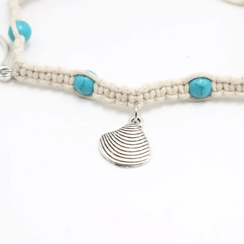 Handcrafted Starfish Ankle Bracelet, Beach Ready.