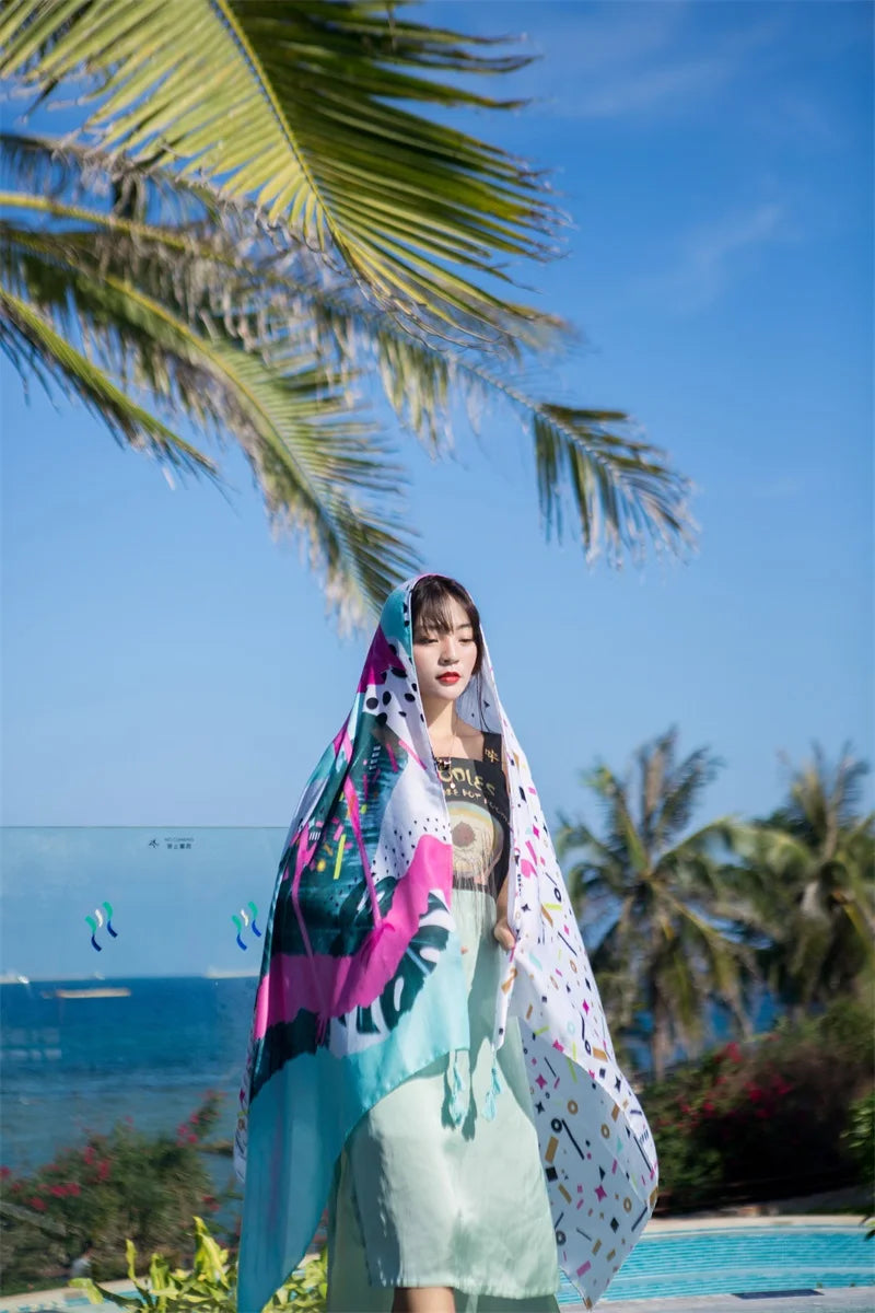 Fashion 90x180cm Twill Cotton Pareo: Your Versatile Beach Essential