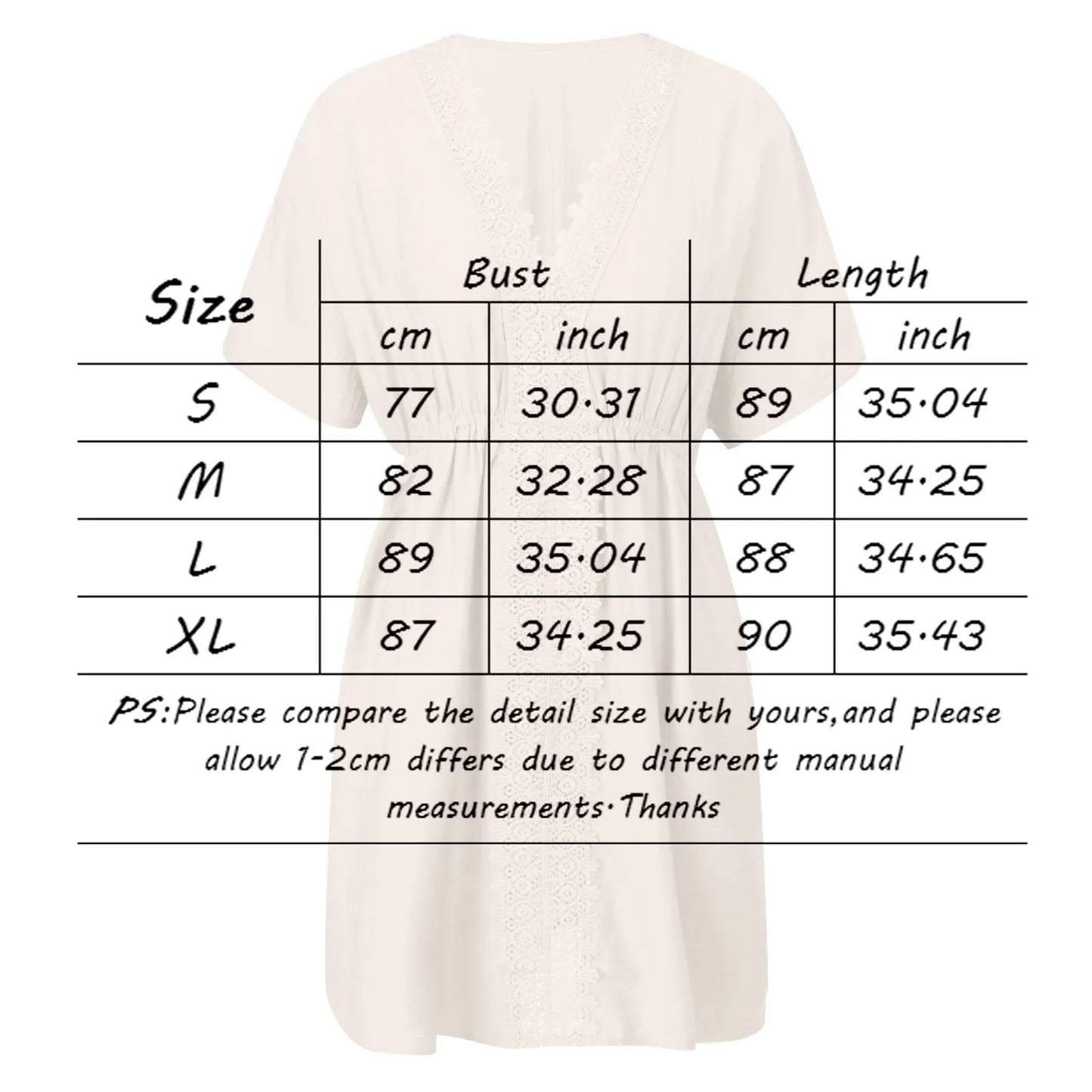 Women's Ice Silk & Lace Beach Cover-Up