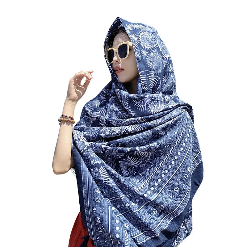 Fashion 90x180cm Twill Cotton Pareo: Your Versatile Beach Essential