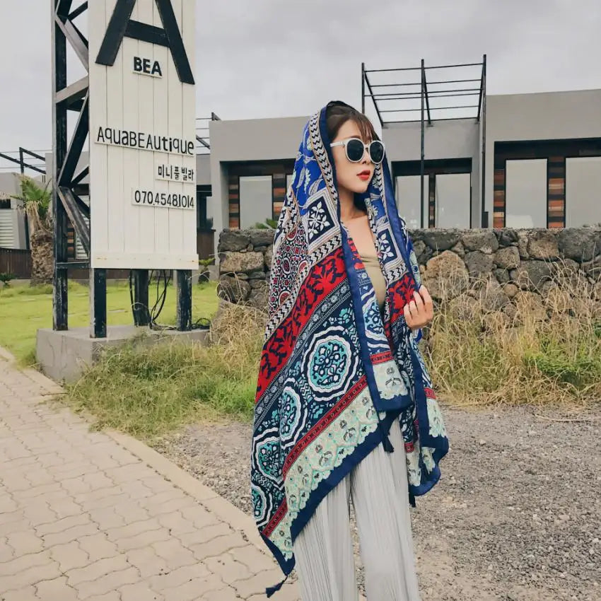 Fashion 90x180cm Twill Cotton Pareo: Your Versatile Beach Essential