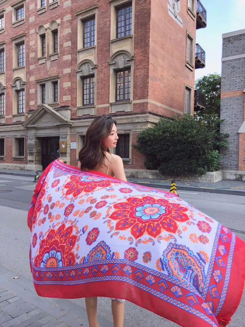 Fashion 90x180cm Twill Cotton Pareo: Your Versatile Beach Essential
