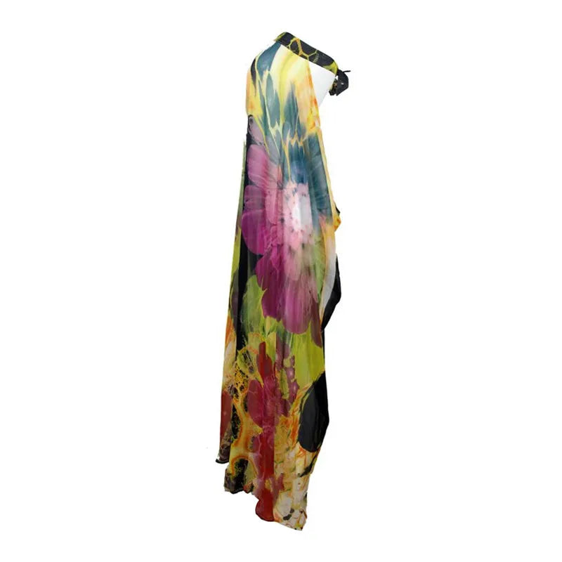 Tie-Dyed Strapless Beach Dress: Your Vibrant Cover-Up