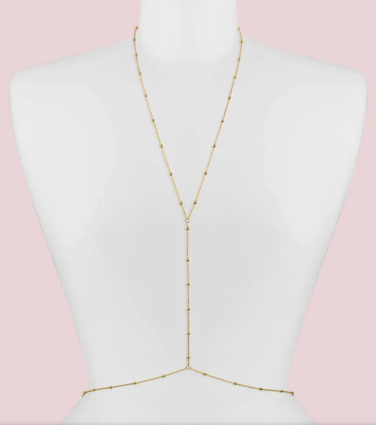 Stainless Steel Beaded Waist Chain: Sexy Bohemian Beach Accessory