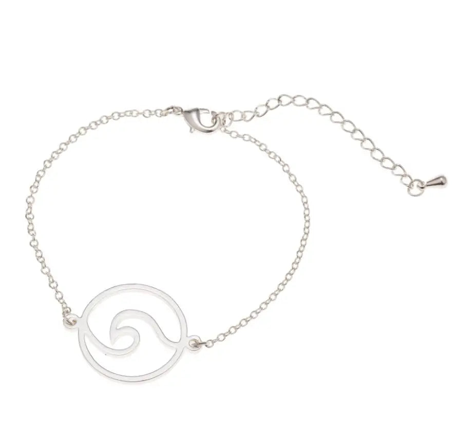 🌊 Ride the Style Wave: Simple Ocean Wave Pendant Necklace! 🌊