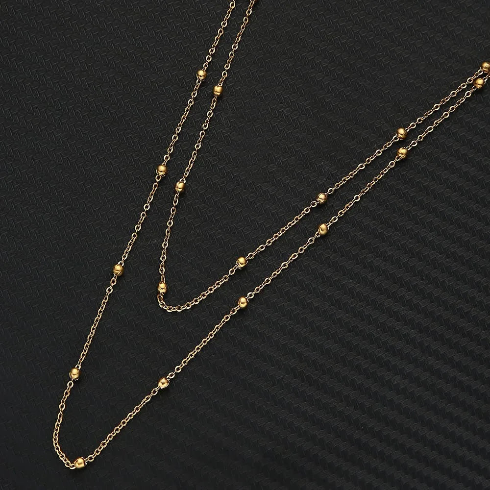 Stainless Steel Beaded Waist Chain: Sexy Bohemian Beach Accessory