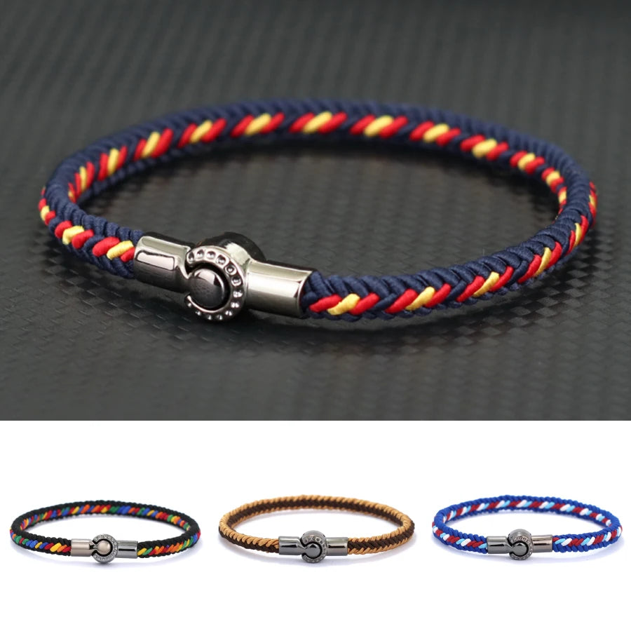 Stylish Ethnic Rope Bracelet: Handmade & Magnetic