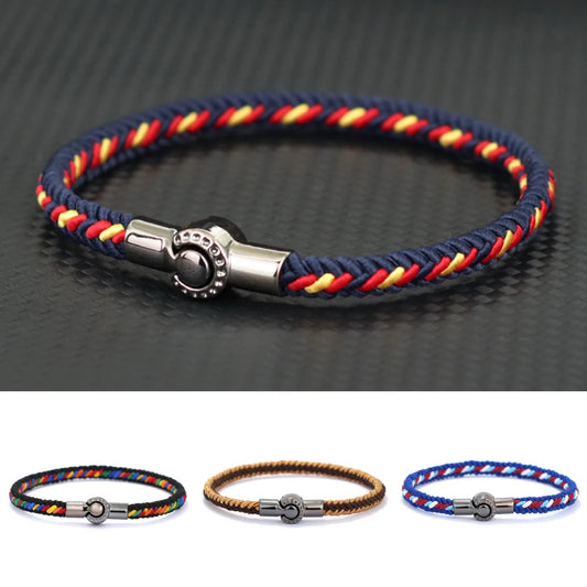 Stylish Ethnic Rope Bracelet: Handmade & Magnetic