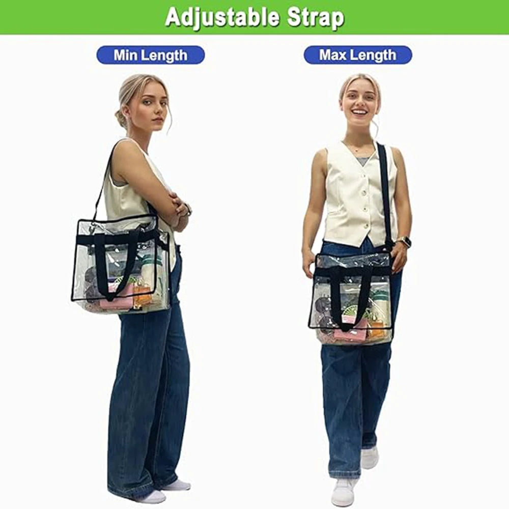 Clear PVC Tote Bag for Women: Your Go-To for Gym, Swim & Travel