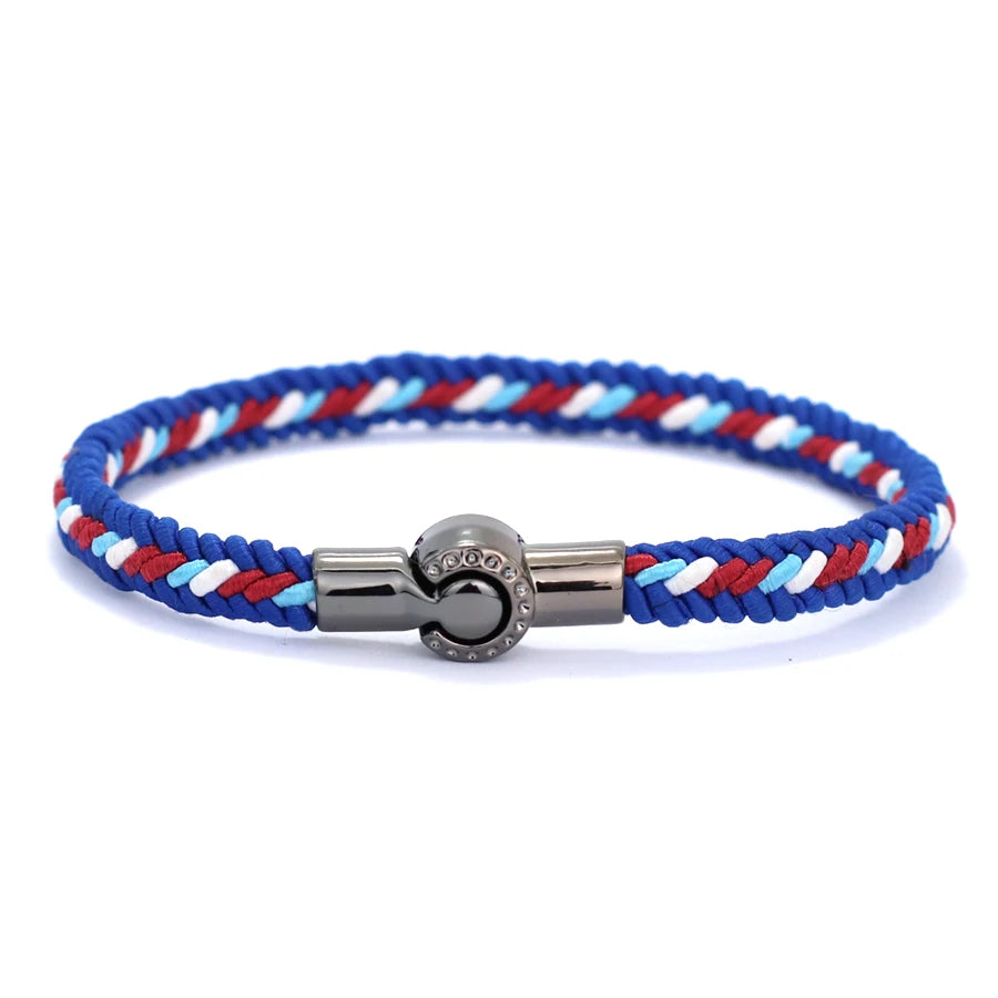 Stylish Ethnic Rope Bracelet: Handmade & Magnetic