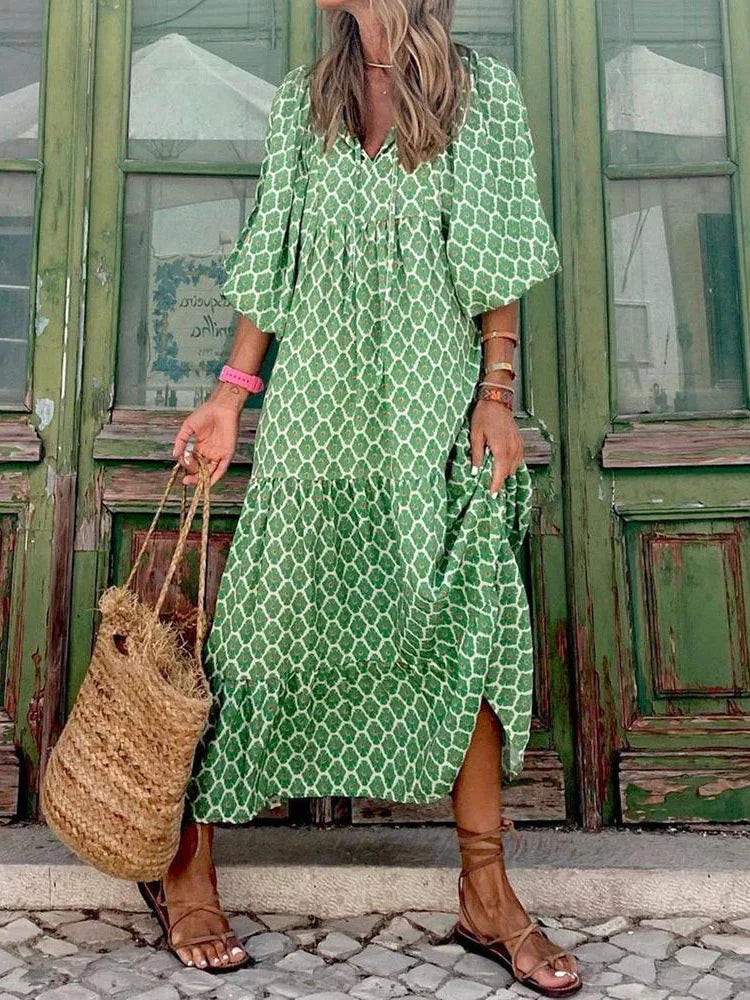 Fashion Print Boho Dress - Your New Summer Essential!