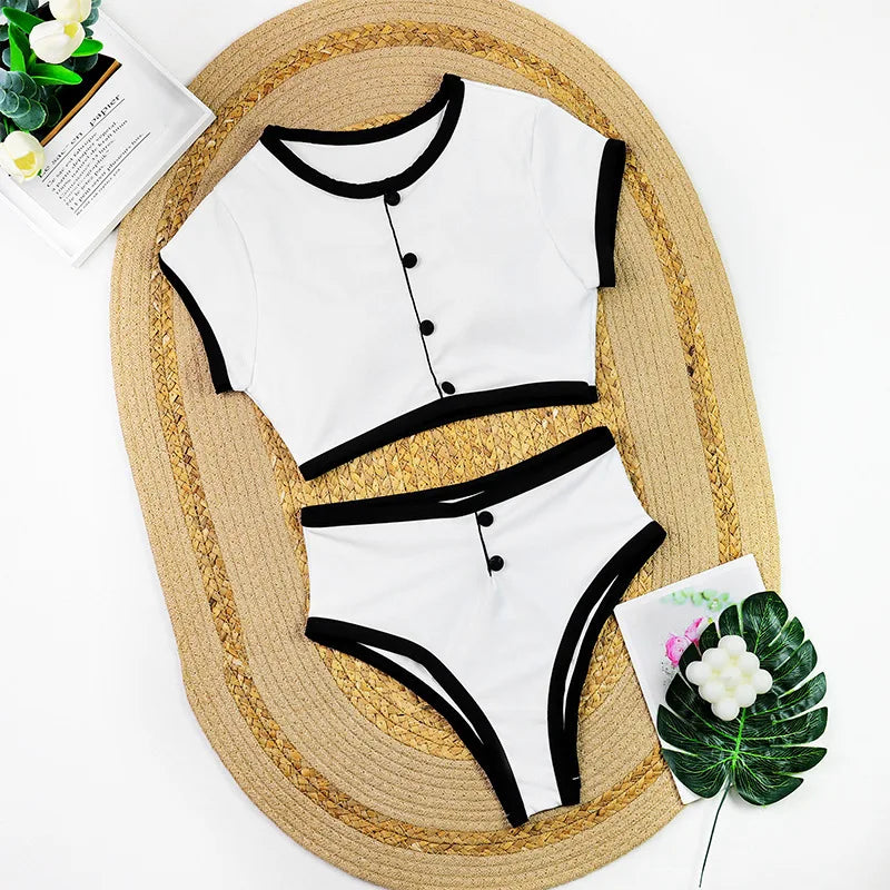 2025 Sexy Push-Up Micro Bikini Set - High-Waist Brazilian Cut