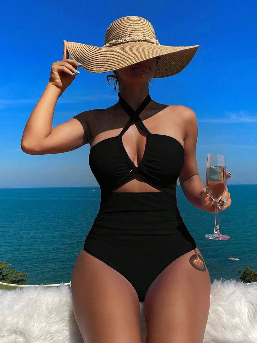Trend Alert 2025: The Ultimate High-Waisted Drawstring Monokini!