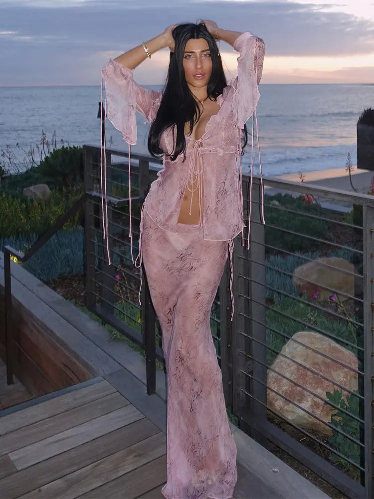 Style Two-Piece Bikini Cover-Up Set