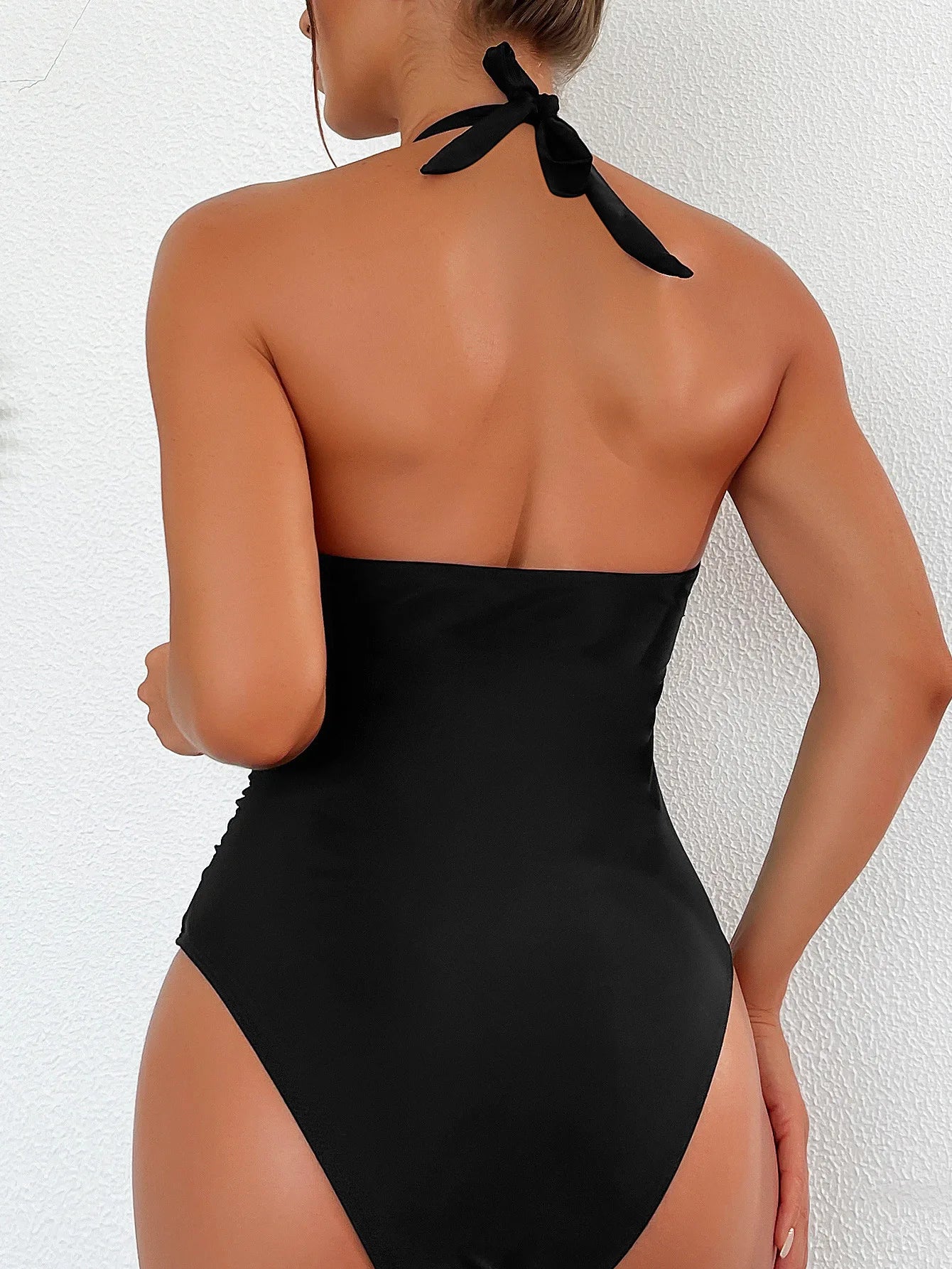Dive into Confidence: Your 2025 Sexy Black One-Piece!