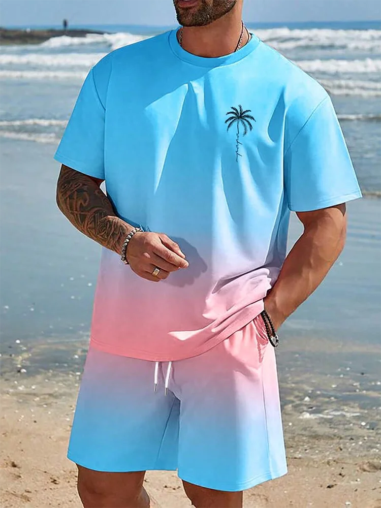 Men's Hawaiian Style Beach Suit: Casual & Stylish
