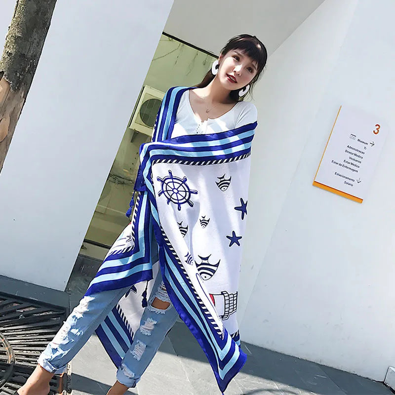 Fashion 90x180cm Twill Cotton Pareo: Your Versatile Beach Essential