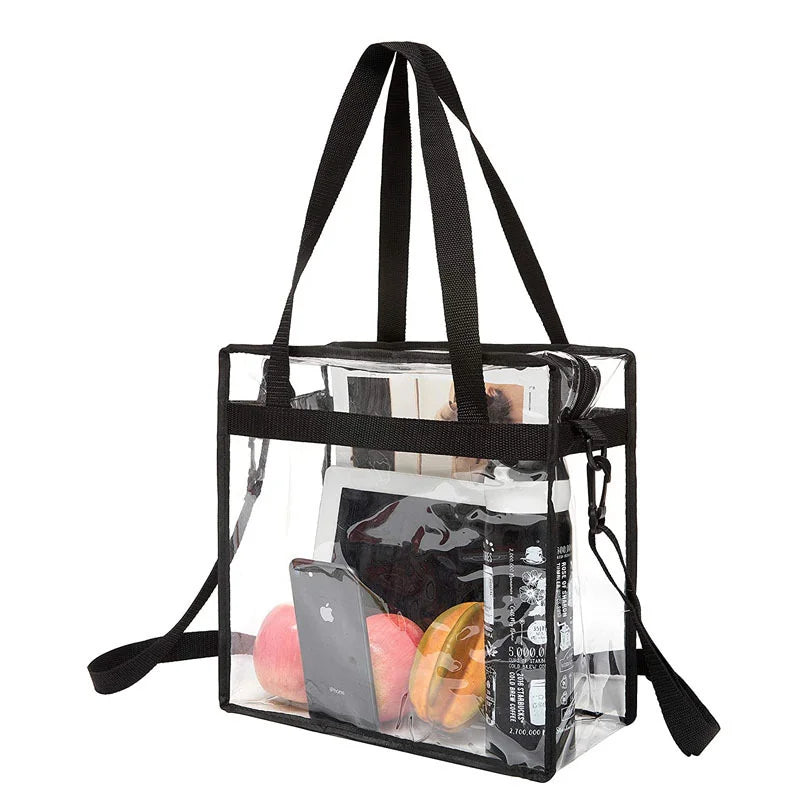 Clear PVC Tote Bag for Women: Your Go-To for Gym, Swim & Travel