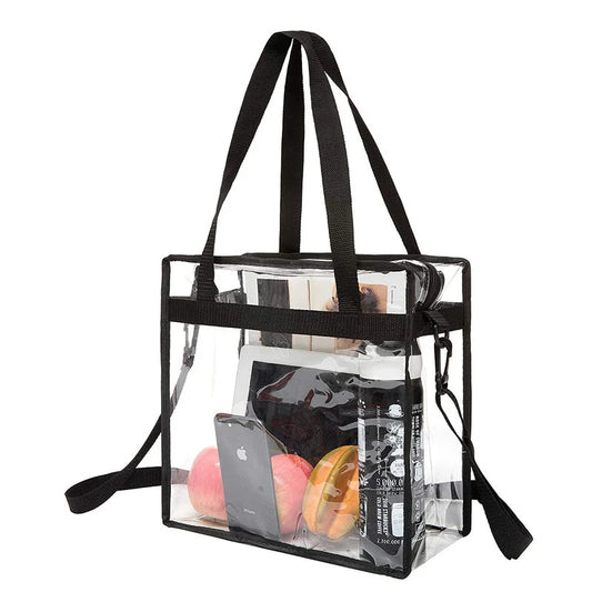 Clear PVC Tote Bag for Women: Your Go-To for Gym, Swim & Travel