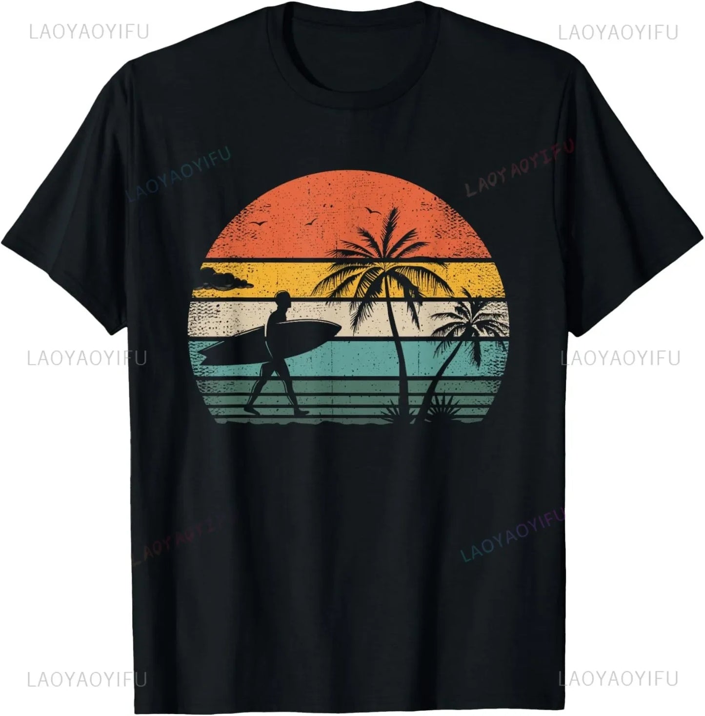 Drop Zone Men's Vintage Surfer Graphic Tee