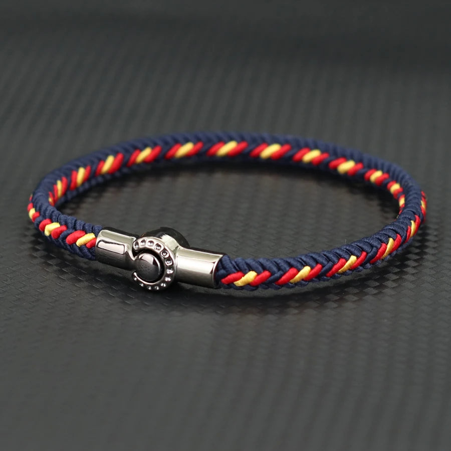 Stylish Ethnic Rope Bracelet: Handmade & Magnetic
