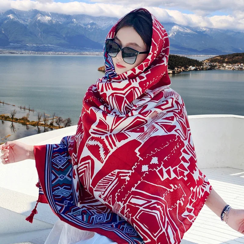 Fashion 90x180cm Twill Cotton Pareo: Your Versatile Beach Essential