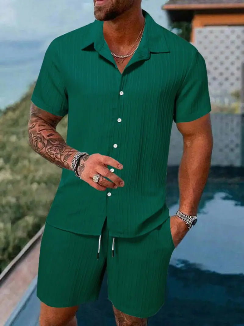 Men's Striped Jacquard Beach Suit: Spring/Summer 2025