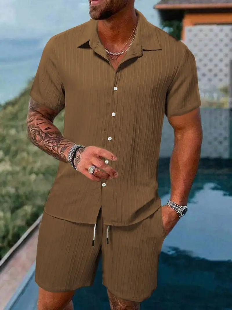 Men's Striped Jacquard Beach Suit: Spring/Summer 2025