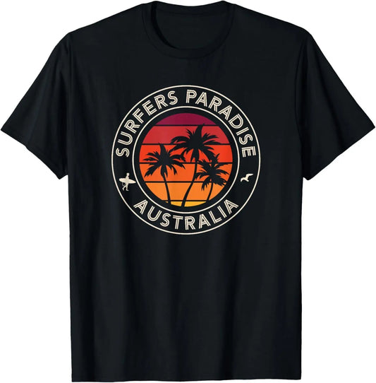 Australia Sunset Surfer and Seagull s Paradise T-shirt Hoodie