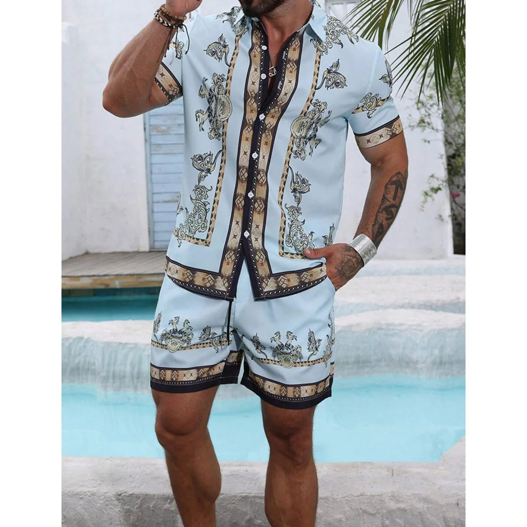 Effortless Cool: Striped Summer Set for Men!