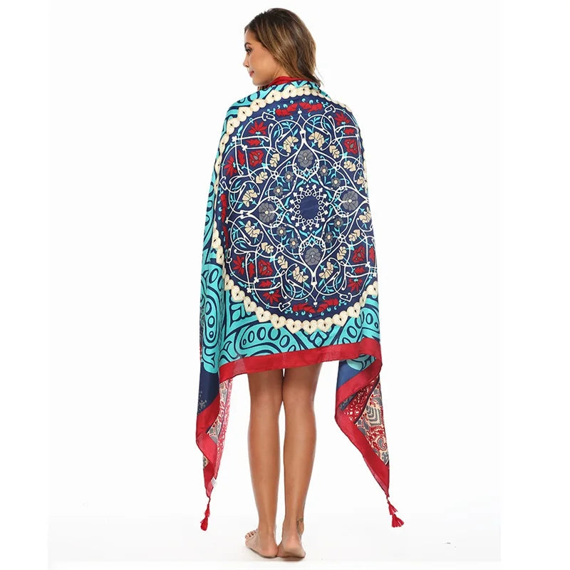 Fashion 90x180cm Twill Cotton Pareo: Your Versatile Beach Essential