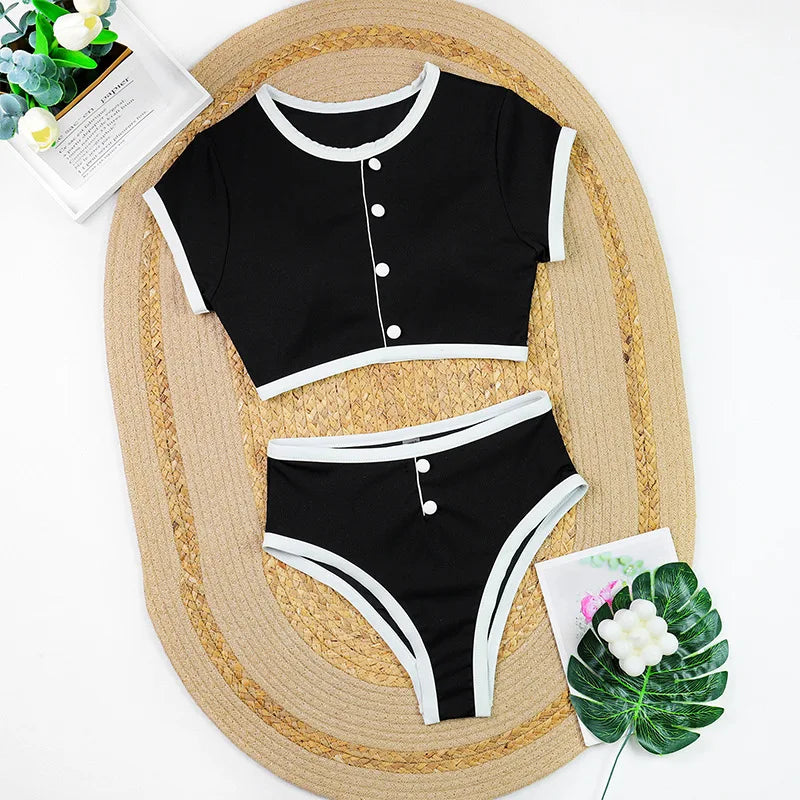 2025 Sexy Push-Up Micro Bikini Set - High-Waist Brazilian Cut