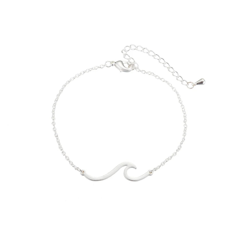 🌊 Ride the Style Wave: Simple Ocean Wave Pendant Necklace! 🌊