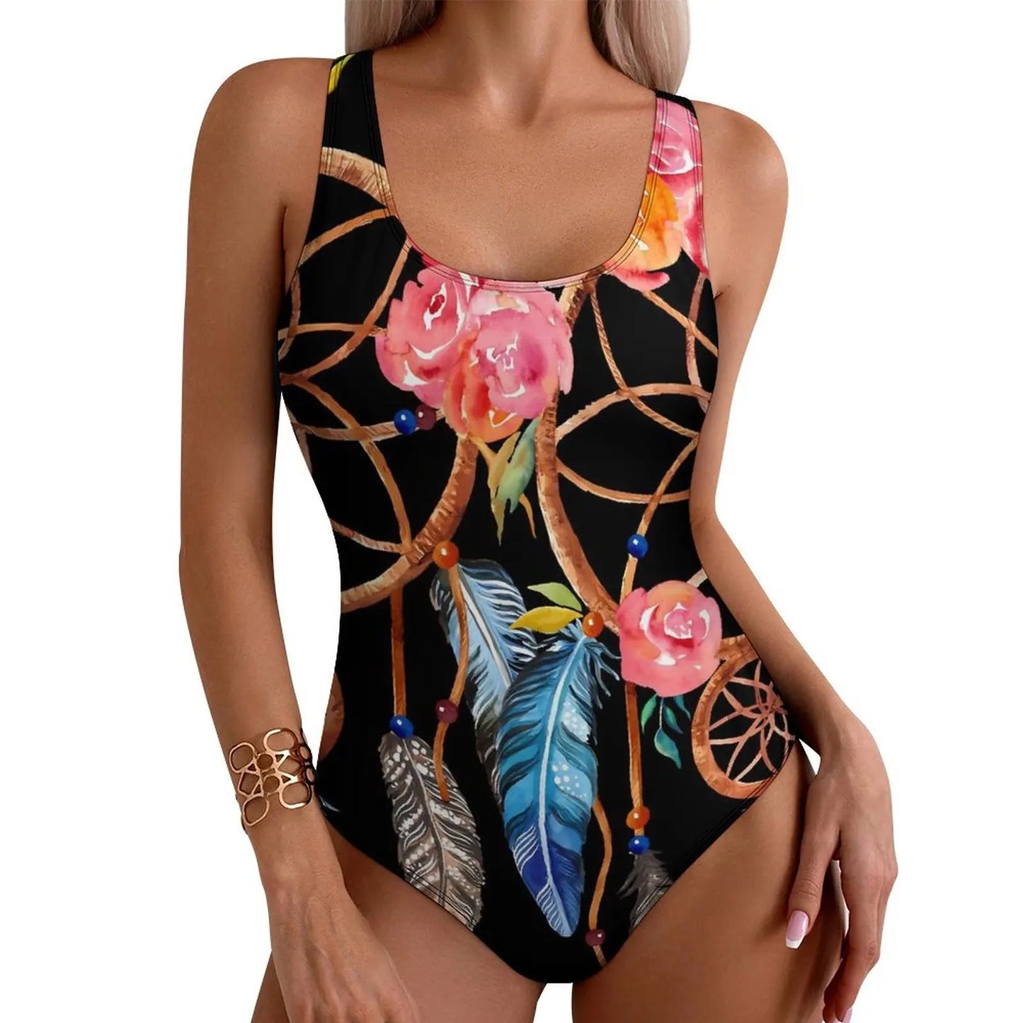 Unleash Your Inner Free Spirit: Owl Dream Catcher One-Piece!