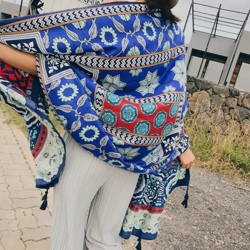Fashion 90x180cm Twill Cotton Pareo: Your Versatile Beach Essential