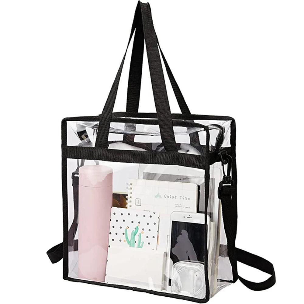 Clear PVC Tote Bag for Women: Your Go-To for Gym, Swim & Travel