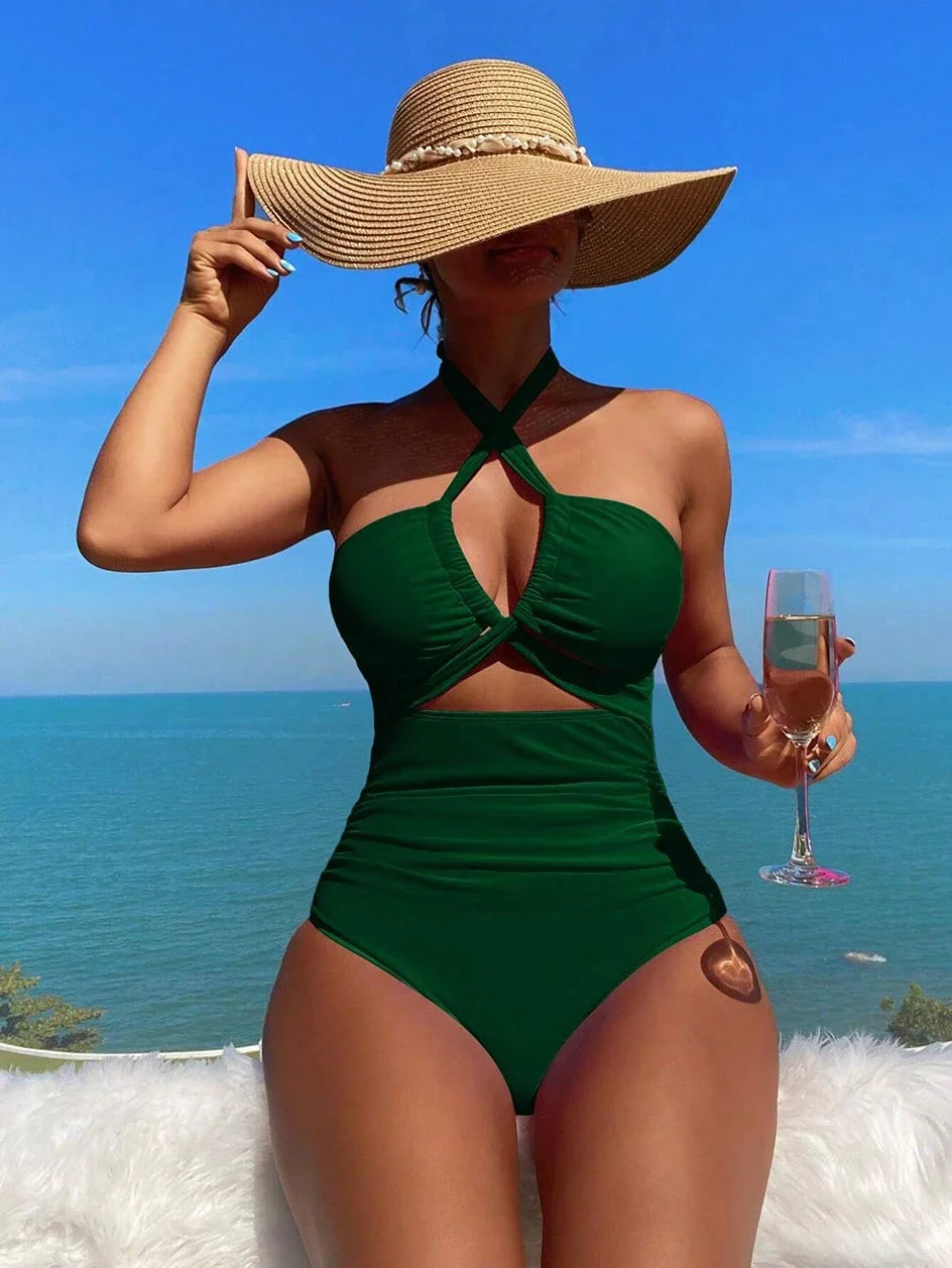 Trend Alert 2025: The Ultimate High-Waisted Drawstring Monokini!