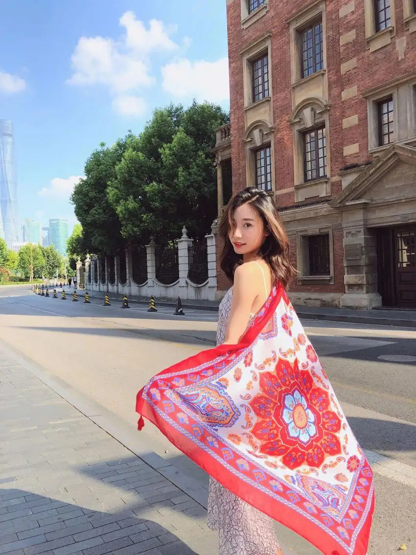 Fashion 90x180cm Twill Cotton Pareo: Your Versatile Beach Essential