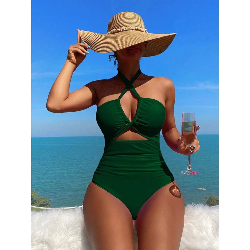 Trend Alert 2025: The Ultimate High-Waisted Drawstring Monokini!