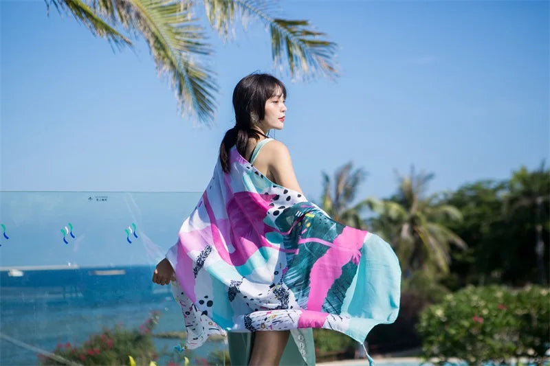 Fashion 90x180cm Twill Cotton Pareo: Your Versatile Beach Essential
