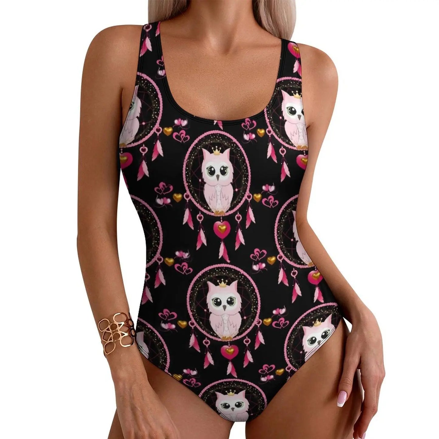 Unleash Your Inner Free Spirit: Owl Dream Catcher One-Piece!