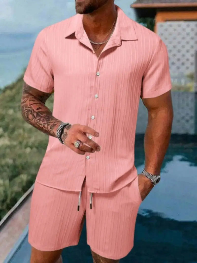 Men's Striped Jacquard Beach Suit: Spring/Summer 2025