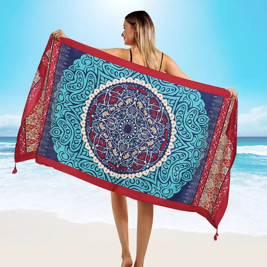 Fashion 90x180cm Twill Cotton Pareo: Your Versatile Beach Essential