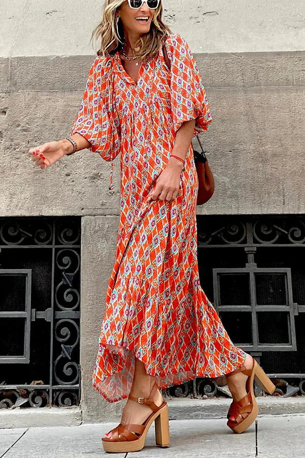 Fashion Print Boho Dress - Your New Summer Essential!