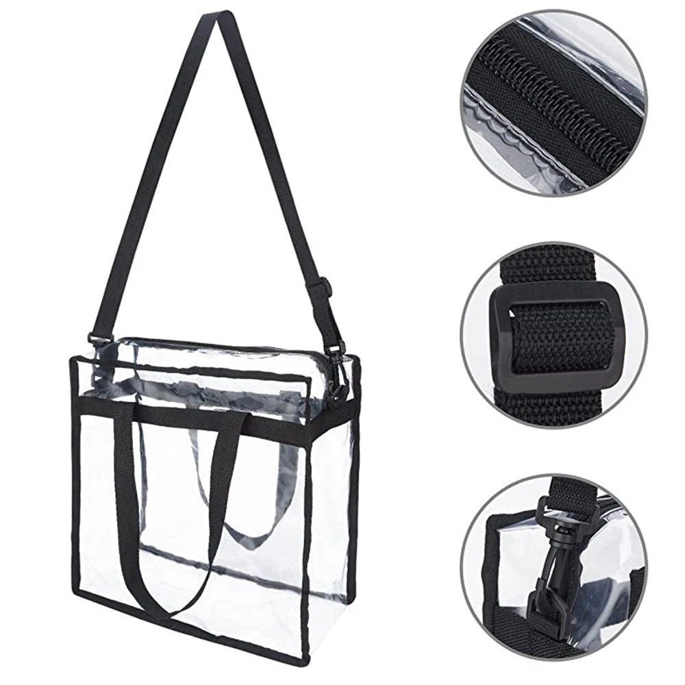 Clear PVC Tote Bag for Women: Your Go-To for Gym, Swim & Travel